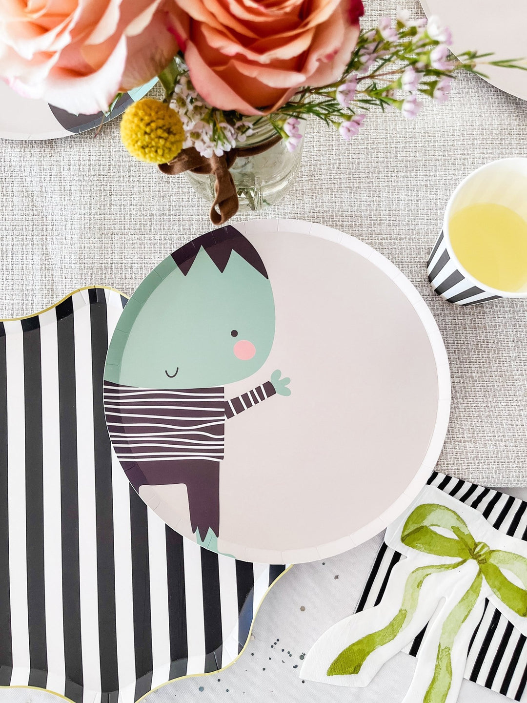 Halloween Party Ideas: Bold Stripes, Scallops & Spooky Fun - Josi James