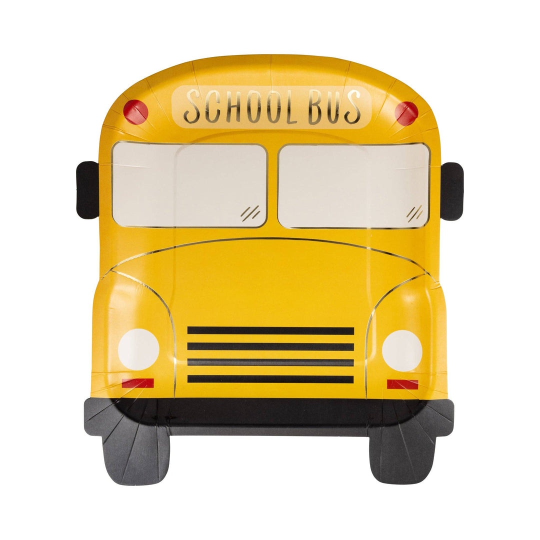 School Bus Shaped Plates