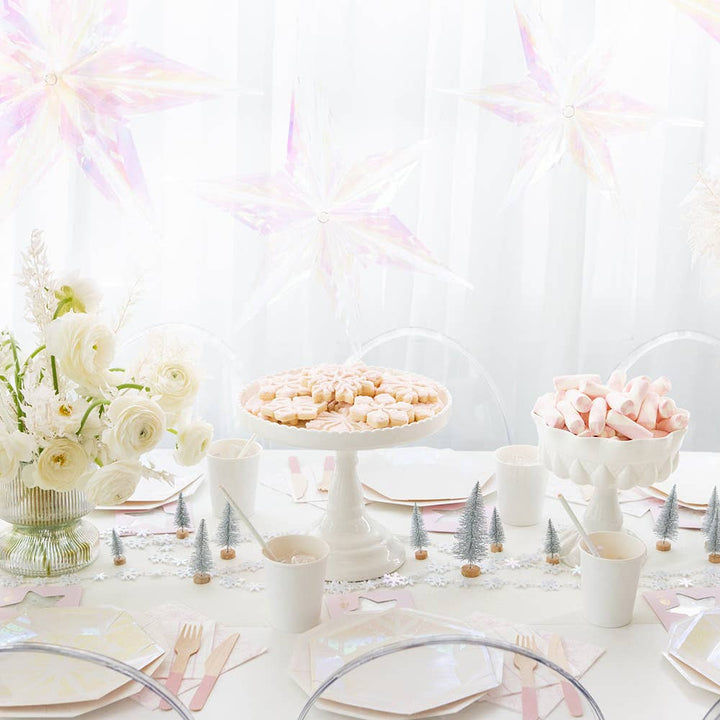 Frosted Snowflake Cups, view 4