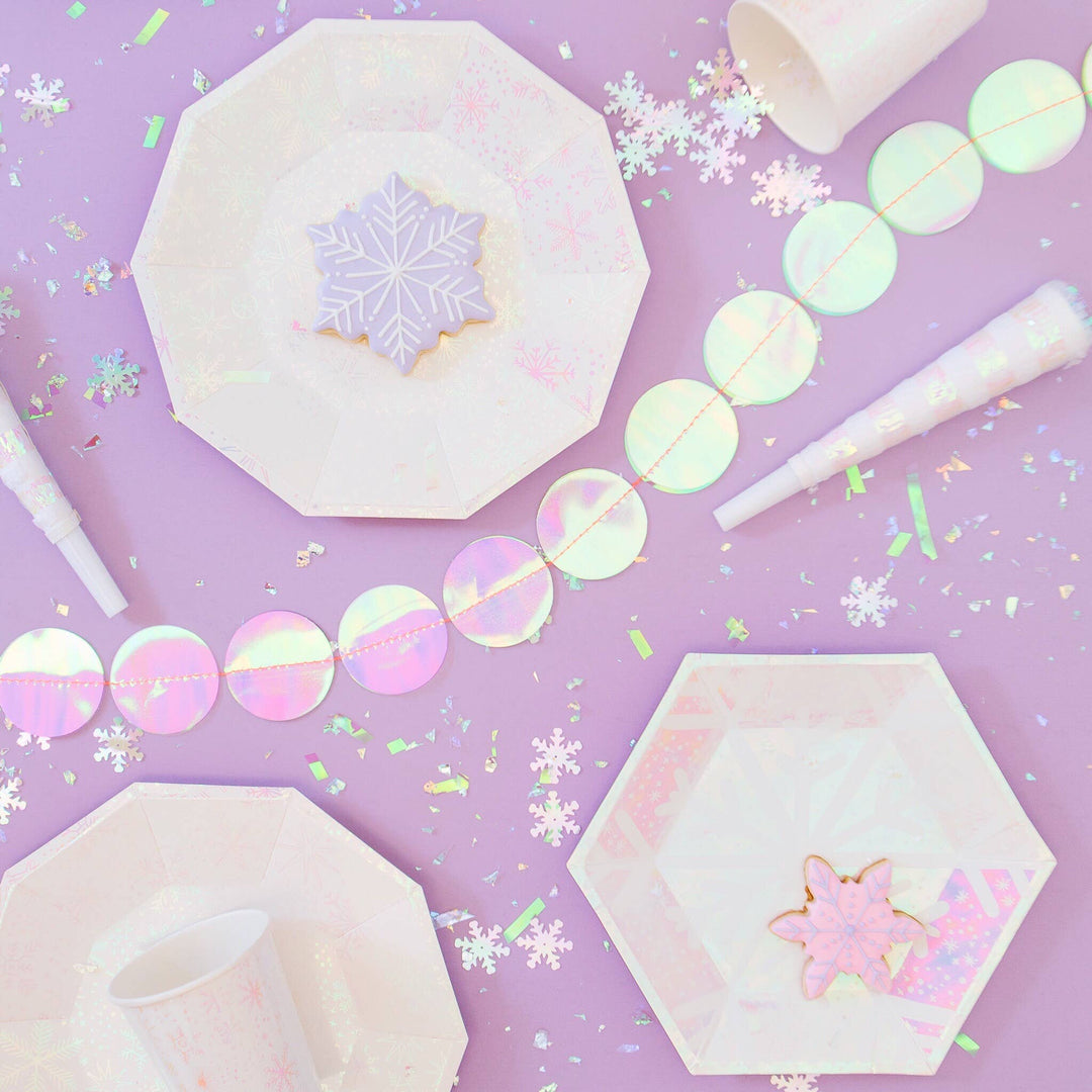 Frosted Snowflake Dessert Plates, view 2
