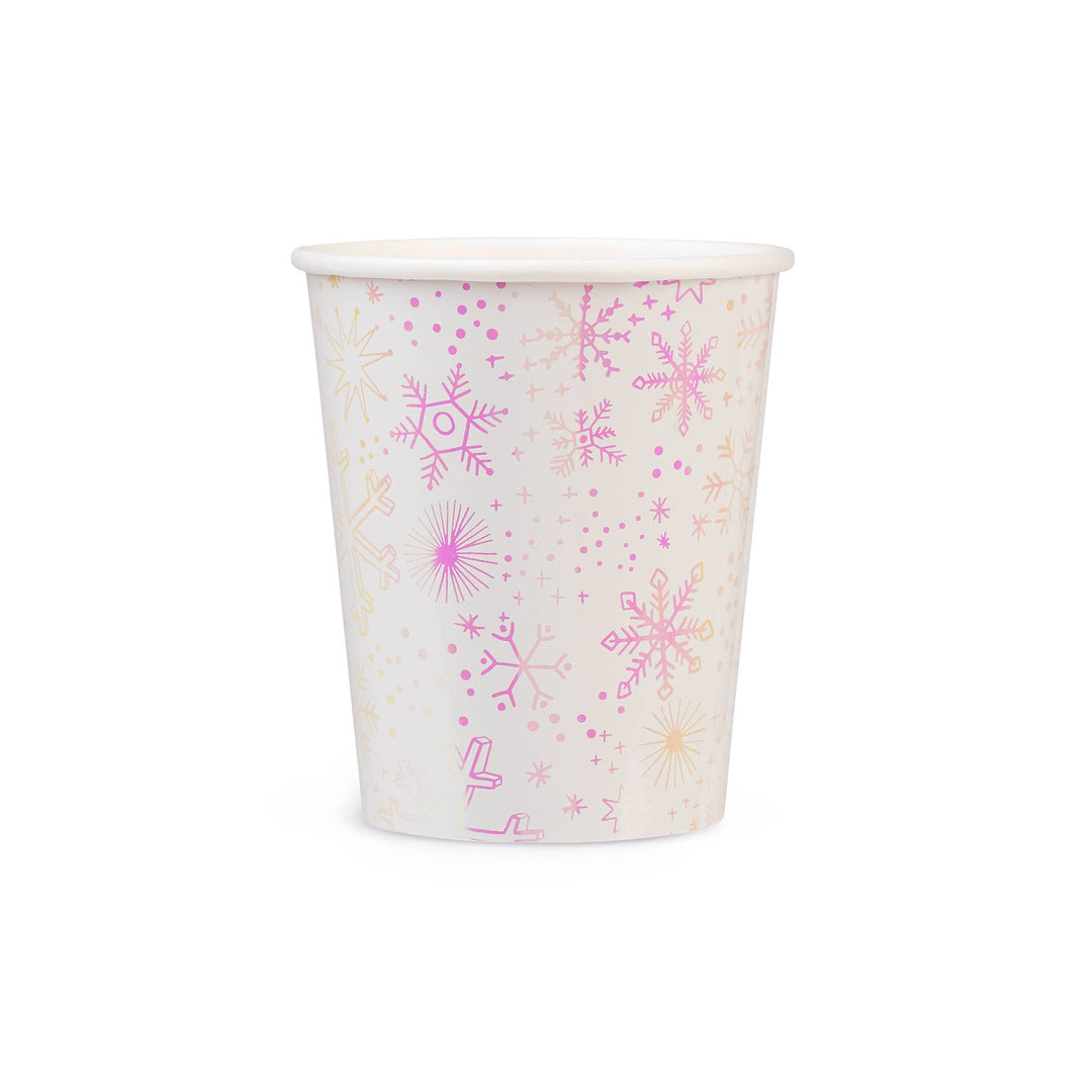 Frosted Snowflake Cups