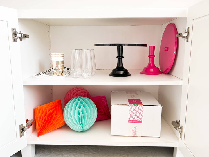 Hot Pink Melamine Cake Stand, view 8