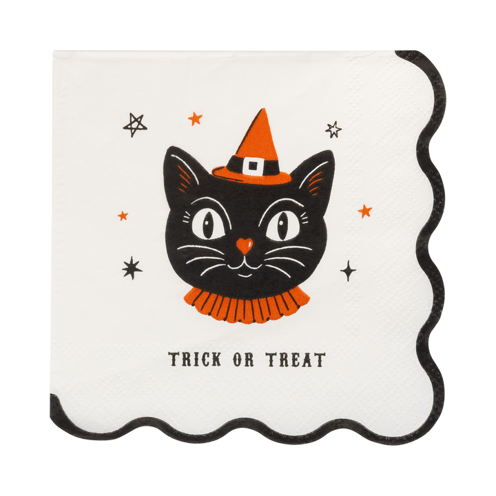 Vintage Halloween Characters Cocktail Napkins