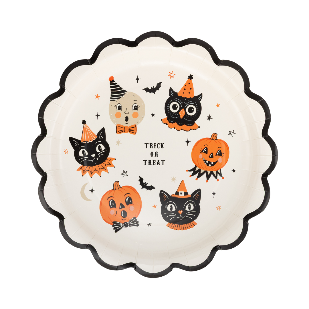Vintage Halloween Characters Dinner Plates