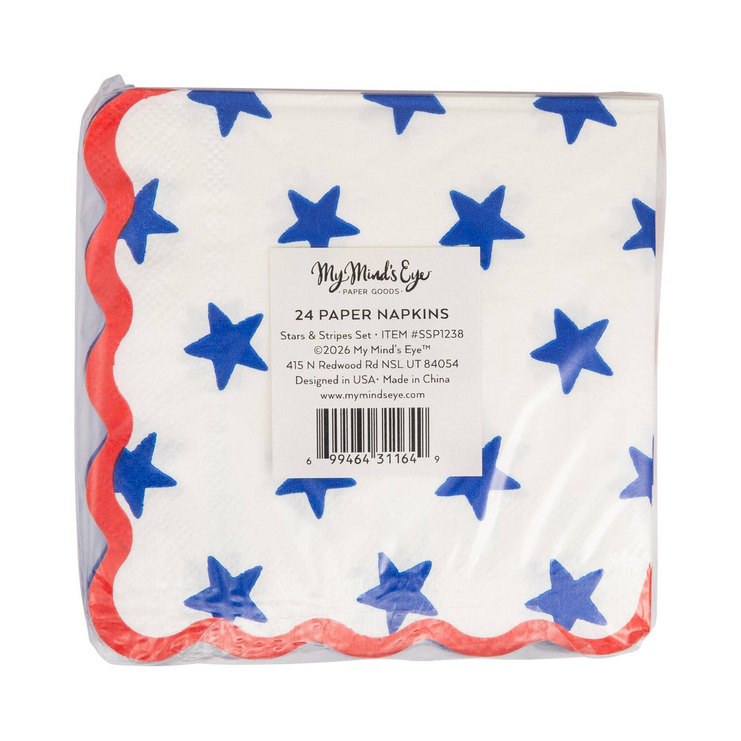 Stars & Stripes Cocktail Napkins, view 4