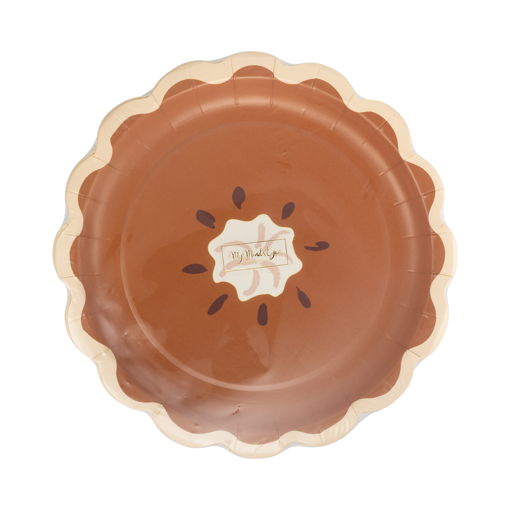 Pumpkin Pie Slice Shaped Plates, view 2