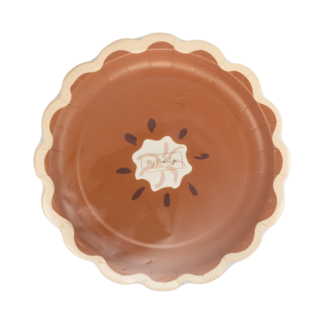 Pumpkin Pie Slice Shaped Plates, view 2