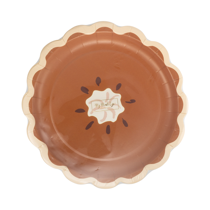 Pumpkin Pie Slice Shaped Plates, view 2