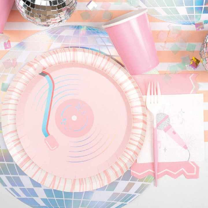 Pop Star Dance Party Microphone Cocktail Napkins, view 2