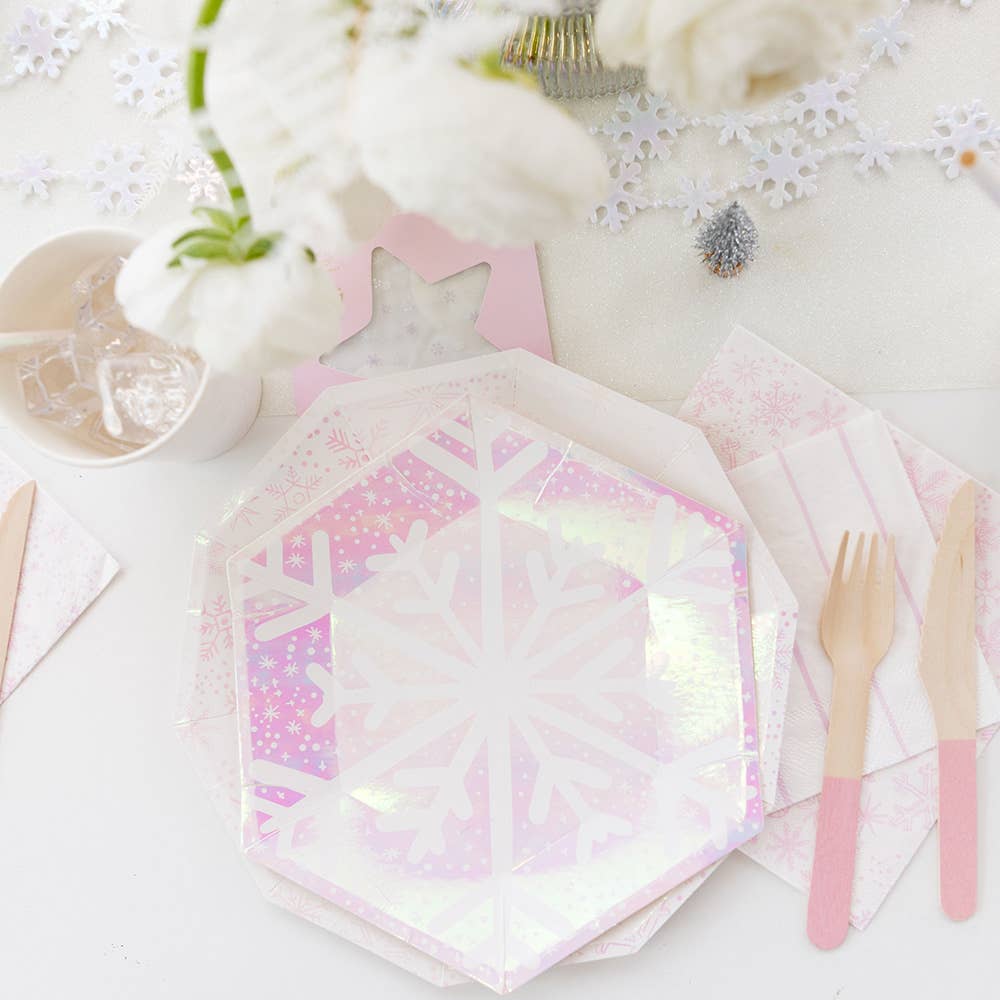 Frosted Snowflake Dinner Napkins, view 3