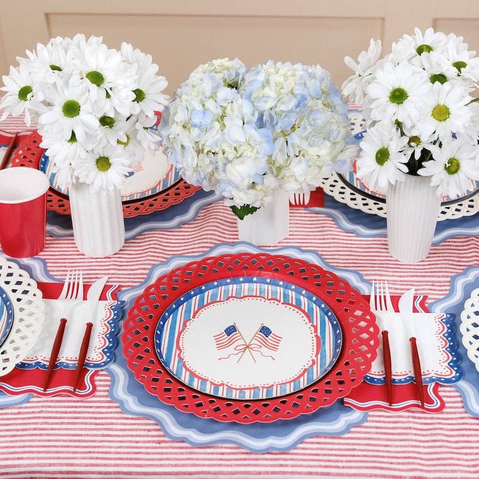 4th of July Flag Dessert Plates, view 4