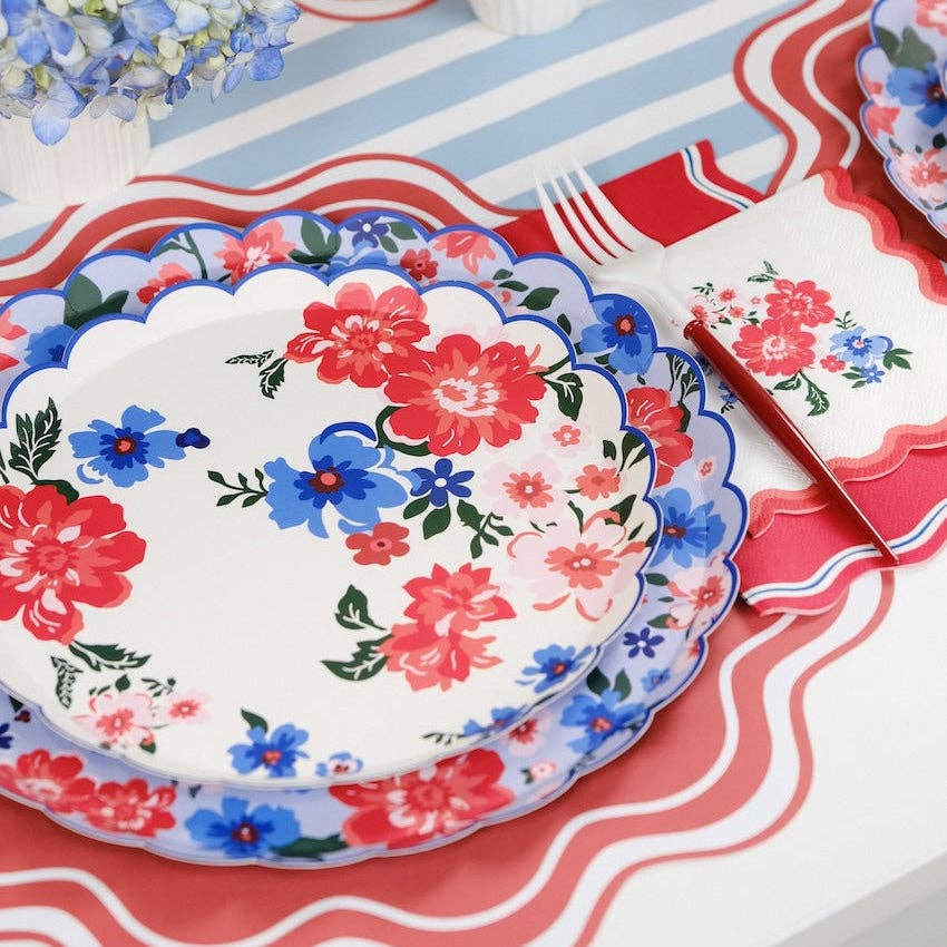 Summer Floral Dinner Plates, view 4