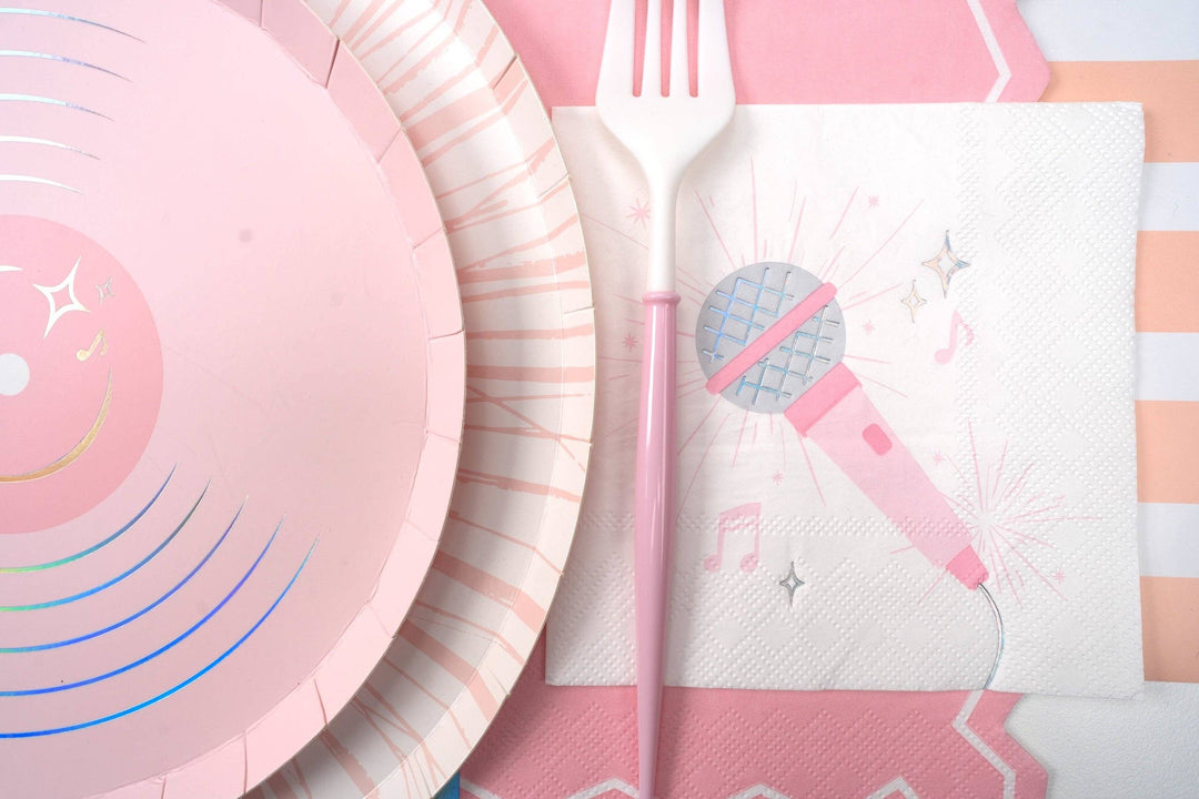 Pop Star Dance Party Microphone Cocktail Napkins, view 4