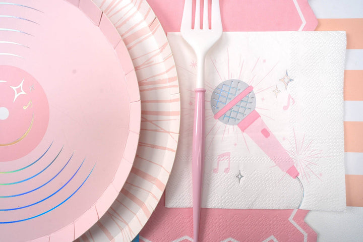 Pop Star Dance Party Microphone Cocktail Napkins, view 4