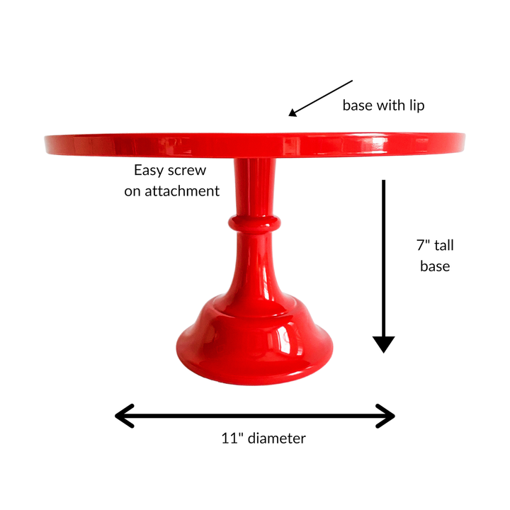 Red Melamine Cake Stand, view 2