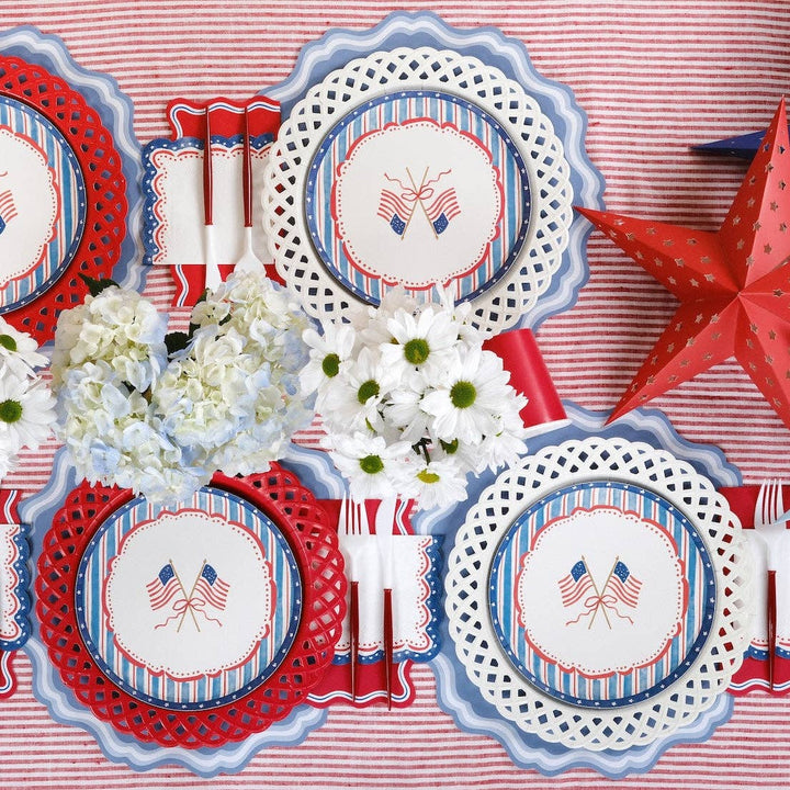 4th of July Flag Dessert Plates, view 2
