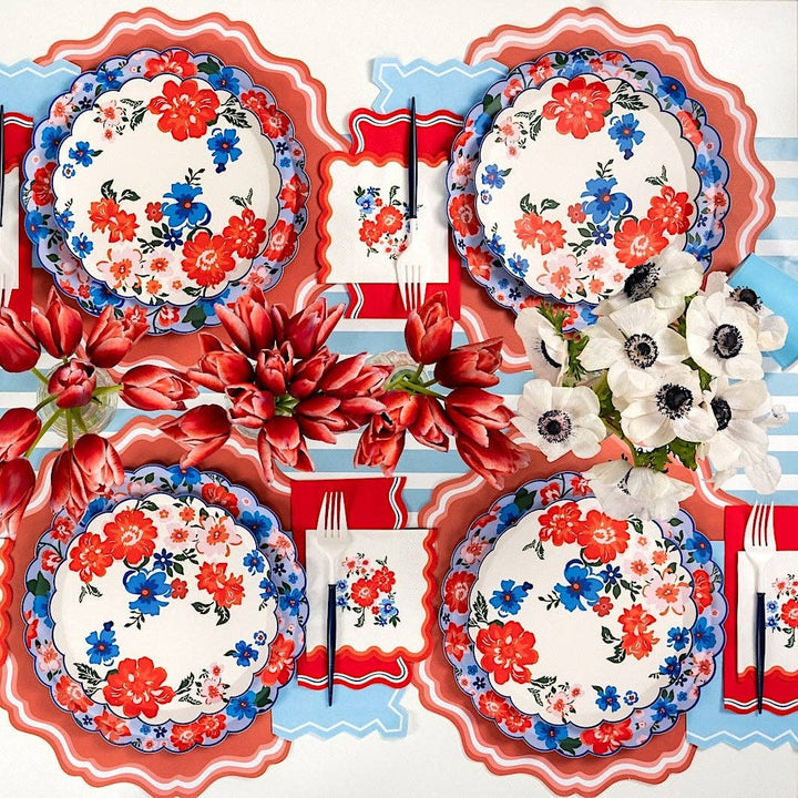 Summer Floral Dinner Plates, view 3