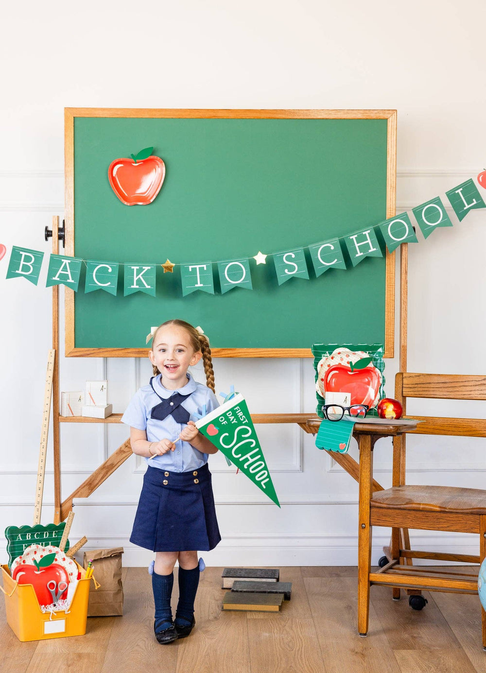 First Day of School Felt Pennant, view 2