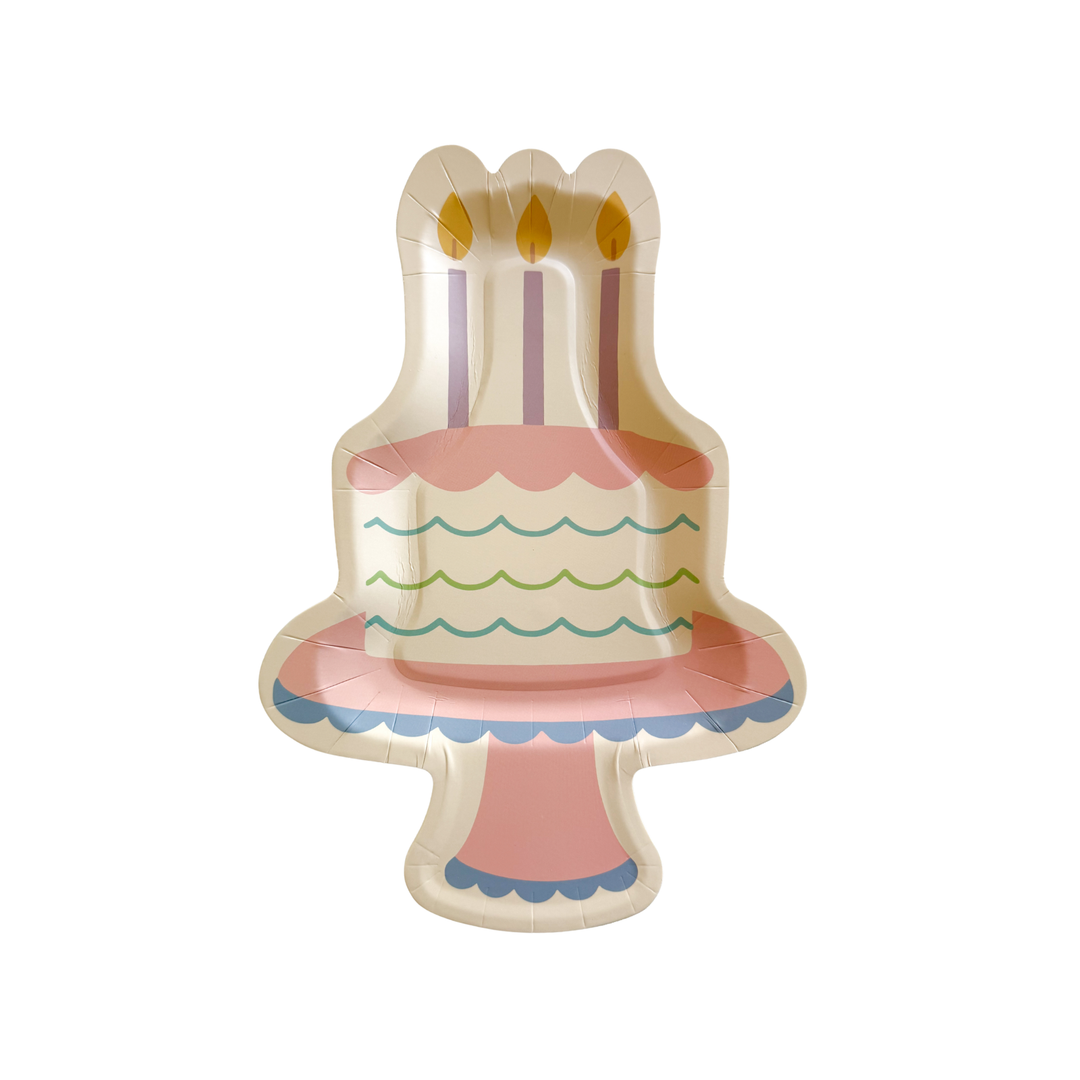 Shaped Birthday Cake Plate