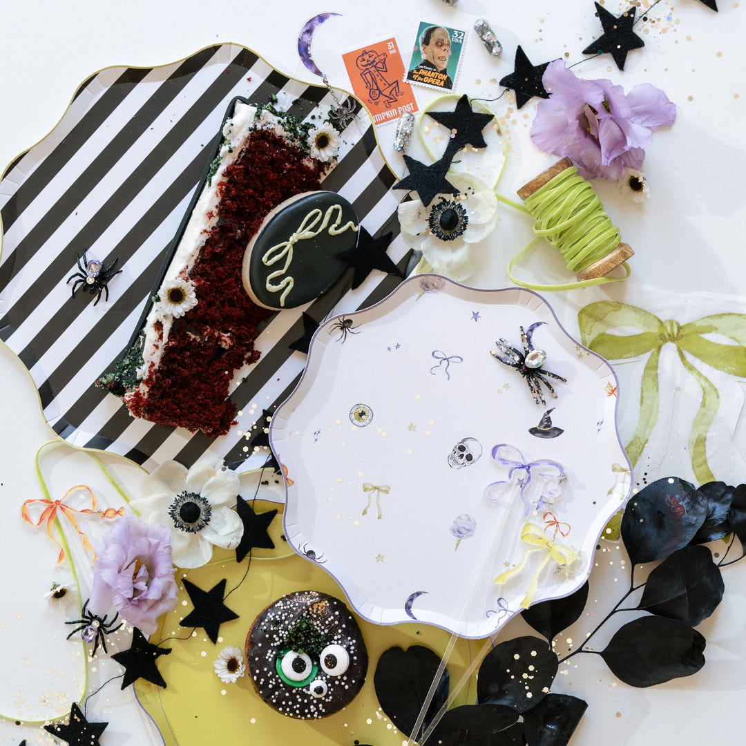 Halloween Drink Stir Sticks – Acrylic Cocktail Stirrers with Charms (6 Pack)