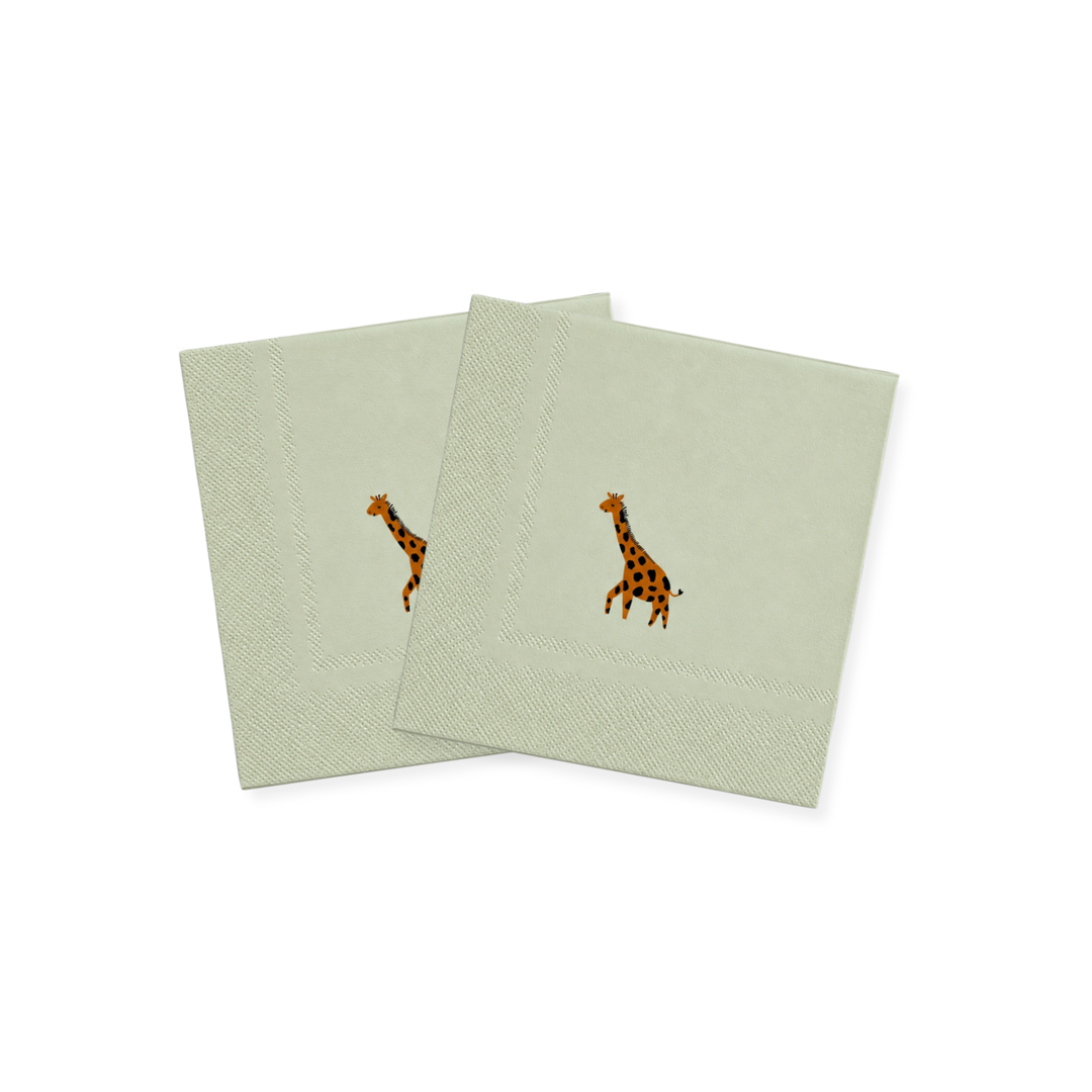 Safari Small Disposable Paper Napkins