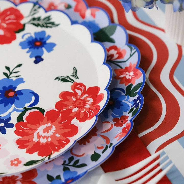 Summer Floral Dinner Plates, view 2