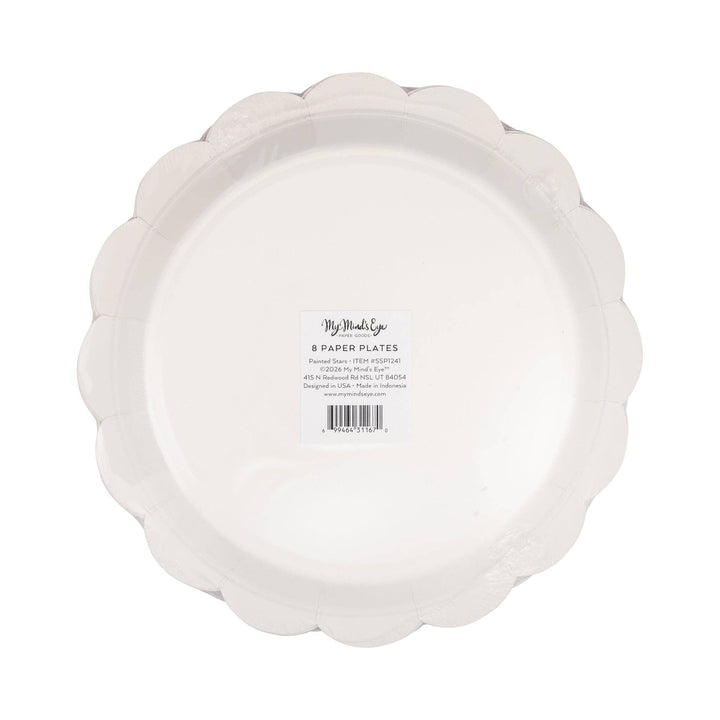 Blue Stars Scalloped Plates – 9", view 5
