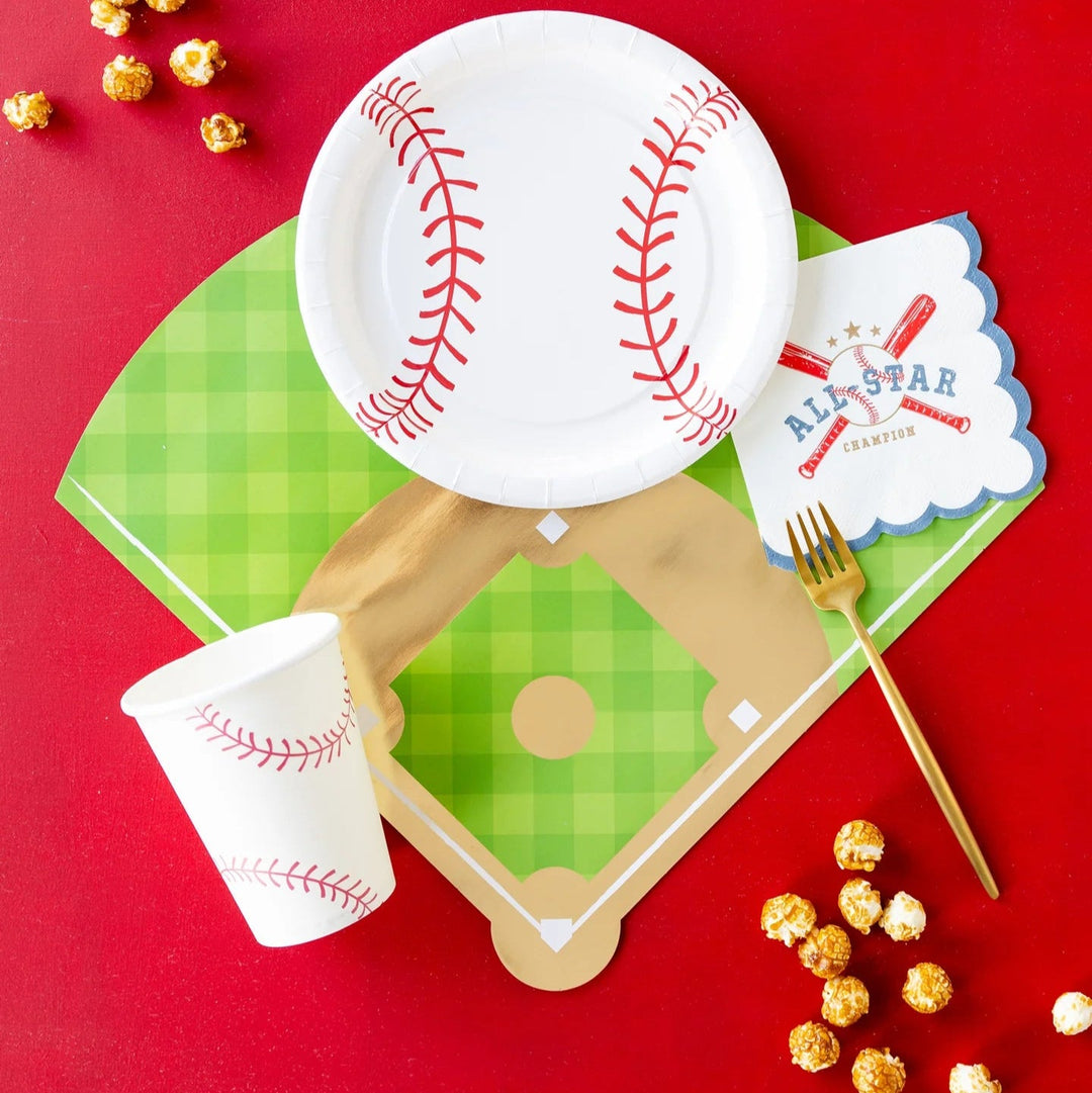 Baseball Paper Cups – 12oz Party Cups for Baseball Birthday or Sports Themed Party (8ct) - Josi James - Cups