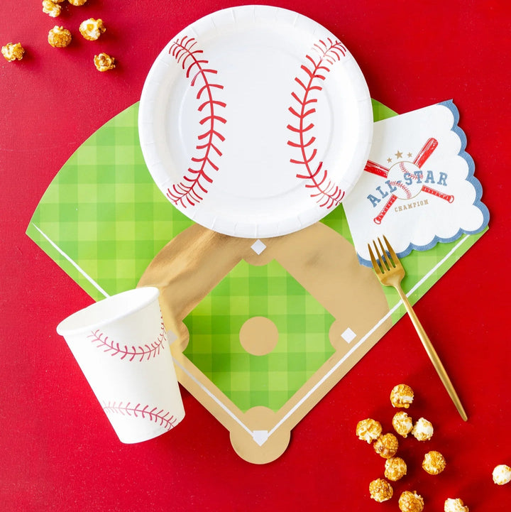 Baseball Paper Cups – 12oz Party Cups for Baseball Birthday or Sports Themed Party (8ct) - Josi James - Cups
