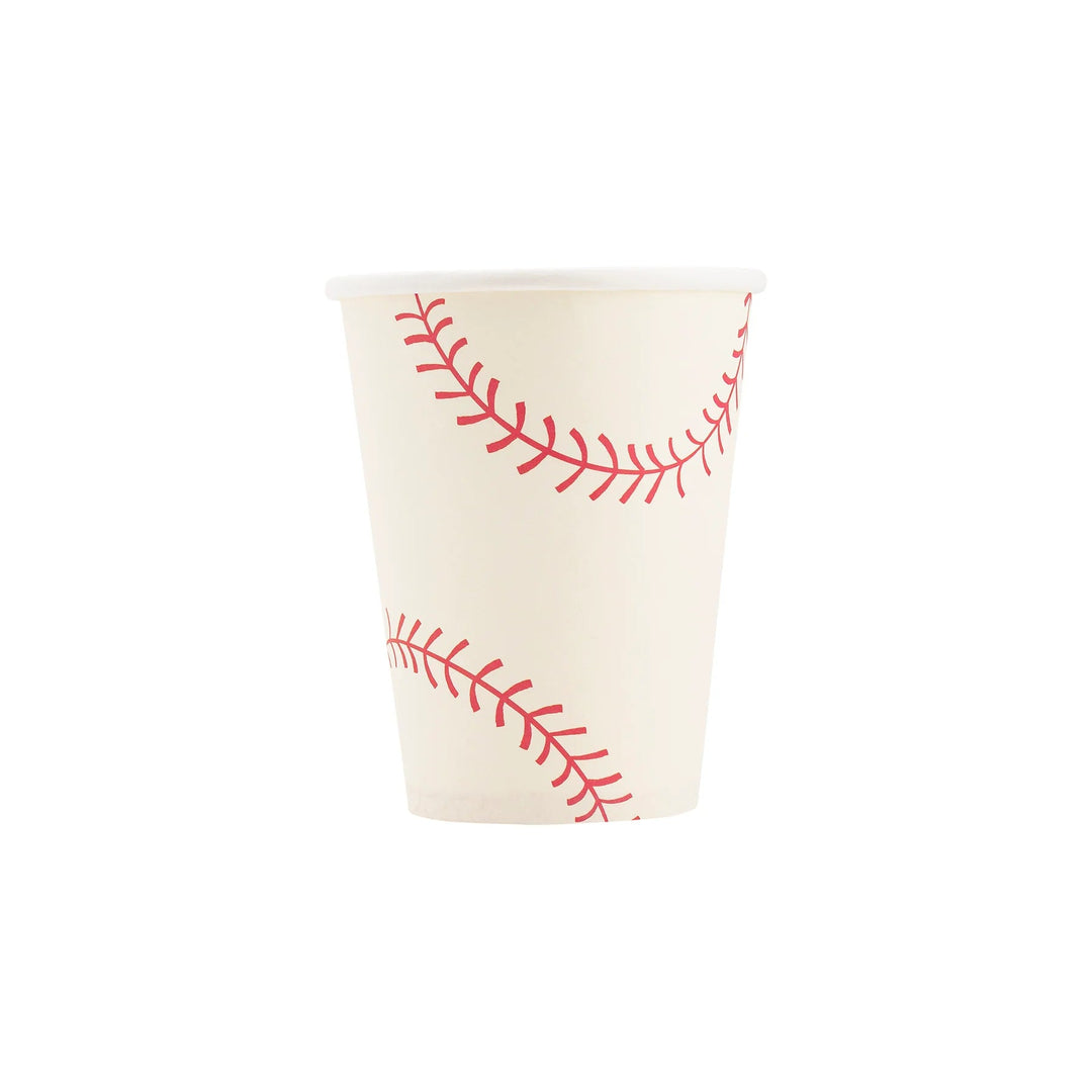 Baseball Paper Cups – 12oz Party Cups for Baseball Birthday or Sports Themed Party (8ct) - Josi James - Cups