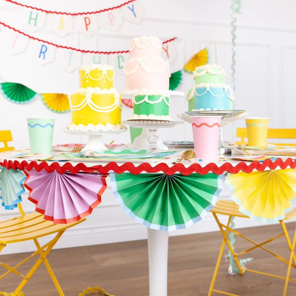 Bright Party Cups – 12oz Paper Cups (Set of 8, 4 Designs) - Josi James - Cups