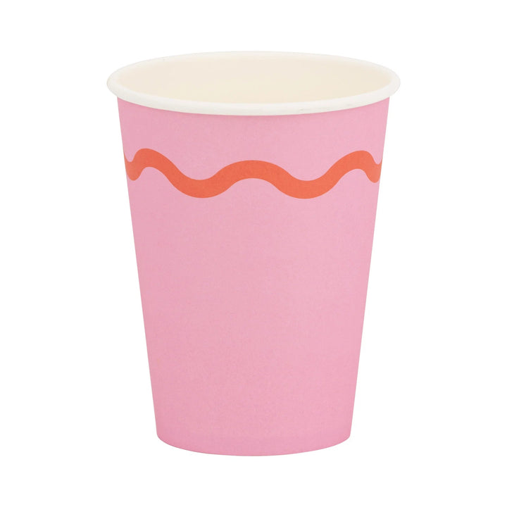 Bright Party Cups – 12oz Paper Cups (Set of 8, 4 Designs) - Josi James - Cups