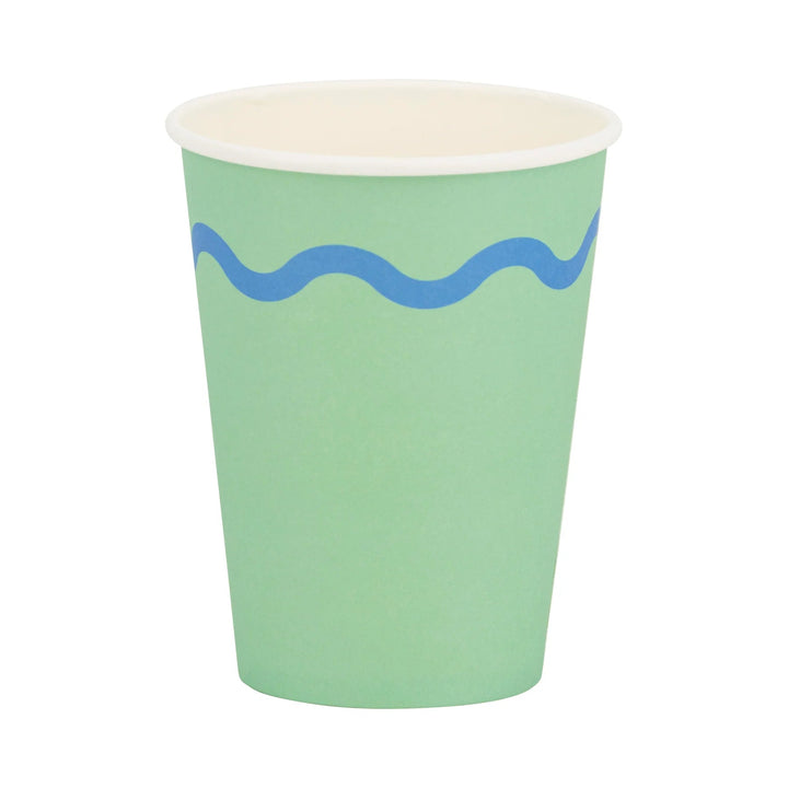 Bright Party Cups – 12oz Paper Cups (Set of 8, 4 Designs) - Josi James - Cups