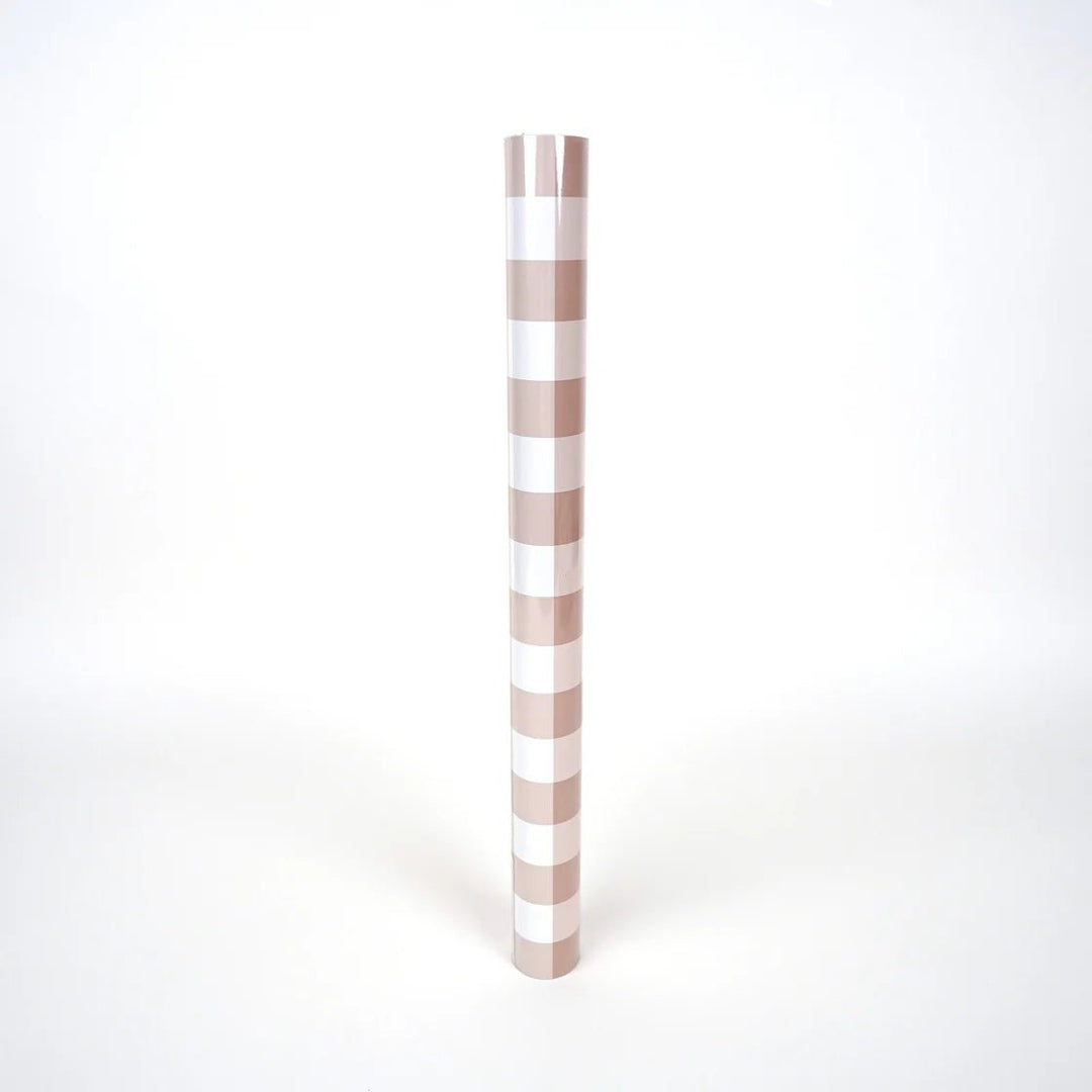 Brown Gingham Table Runner – 18" x 120" Disposable Paper Table Runner - Josi James - Table Runner