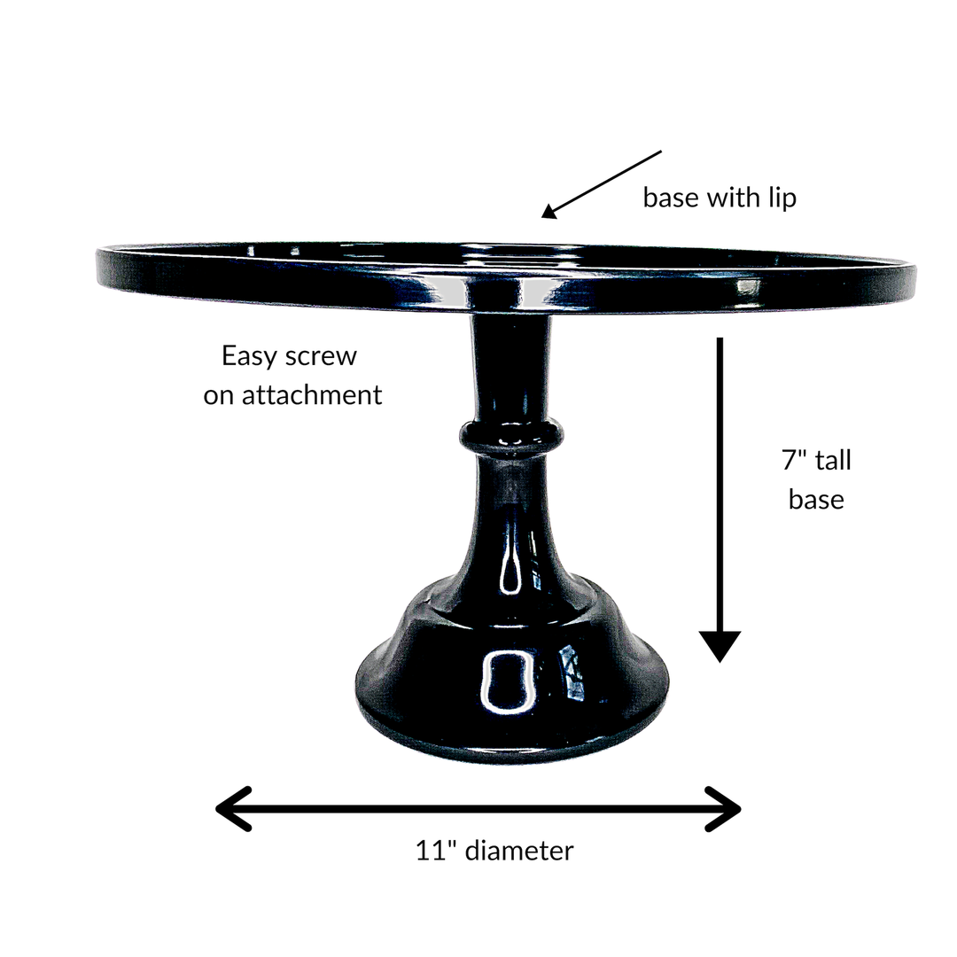 Black Melamine Cake Stand, view 3