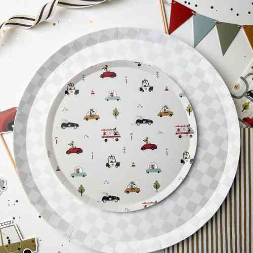 Car Party Tableware Kit - Josi James - product