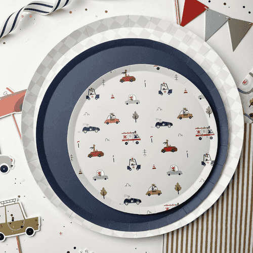 Car Party Tableware Kit - Josi James - product