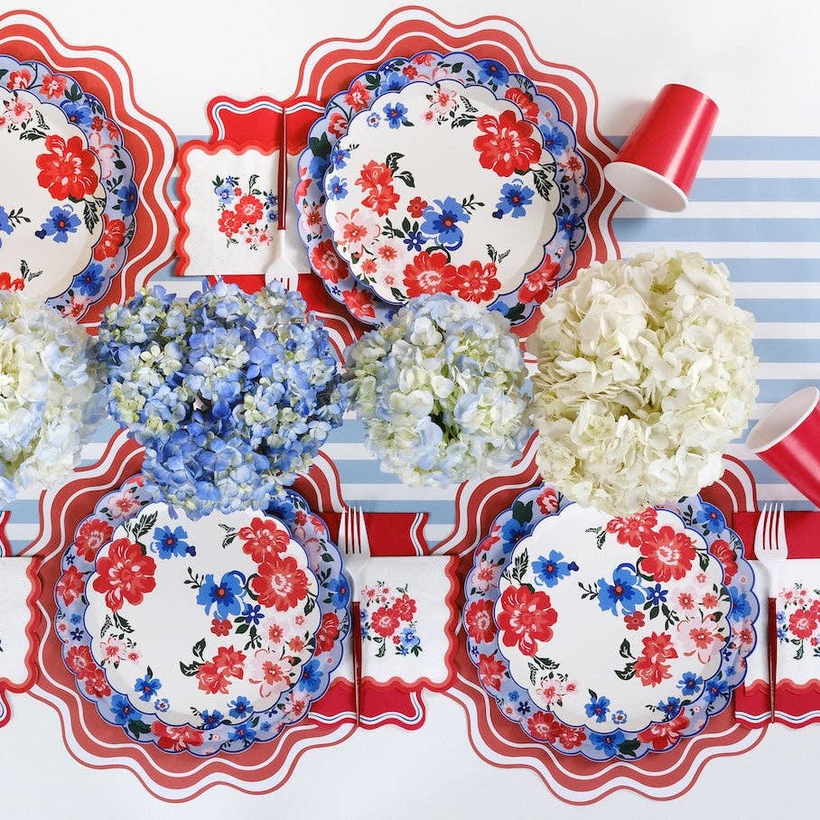 Summer Floral Dinner Plates, view 5