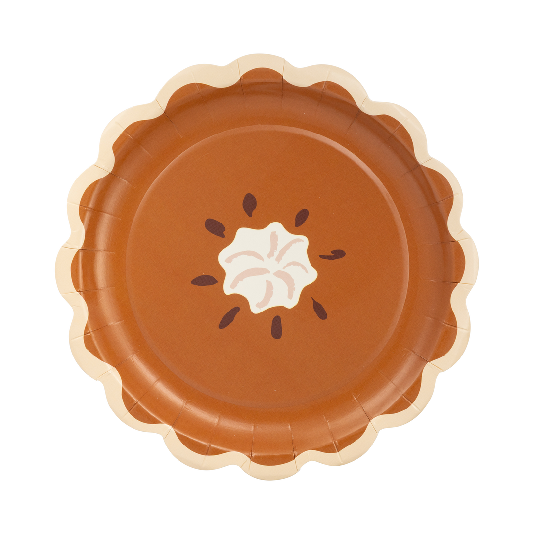 Pumpkin Pie Slice Shaped Plates