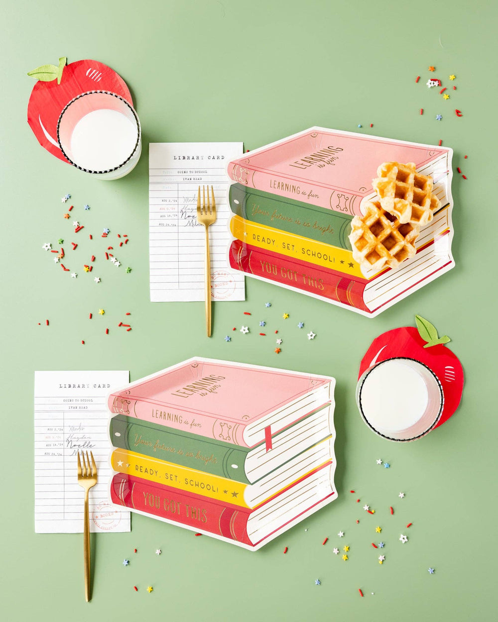 Stack of Books Shaped Plates, view 2