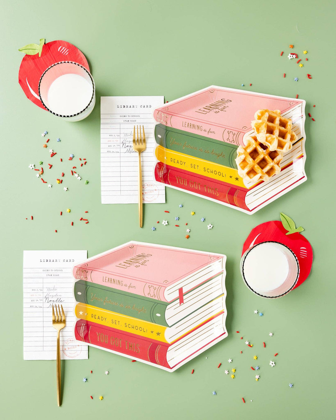 Stack of Books Shaped Plates, view 2
