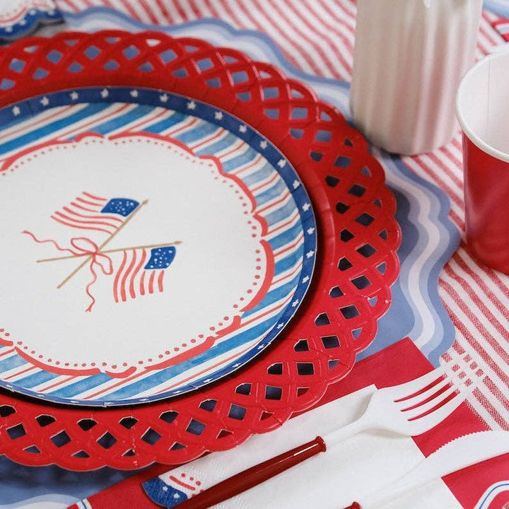 4th of July Flag Dessert Plates, view 3