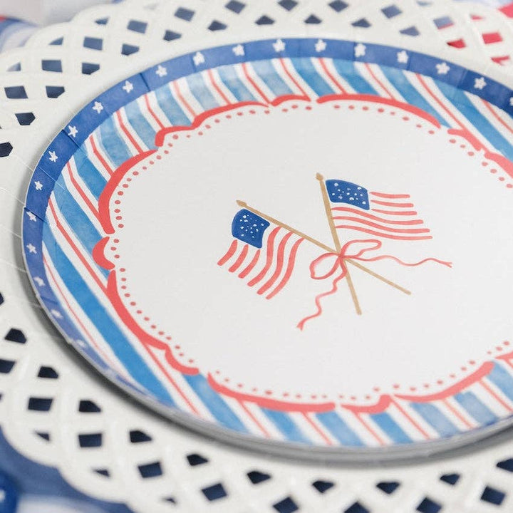 4th of July Flag Dessert Plates, view 5