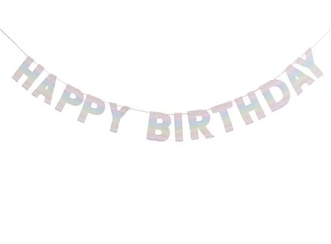 Eco Rainbow Happy Birthday Banner 2M - Josi James - Banners