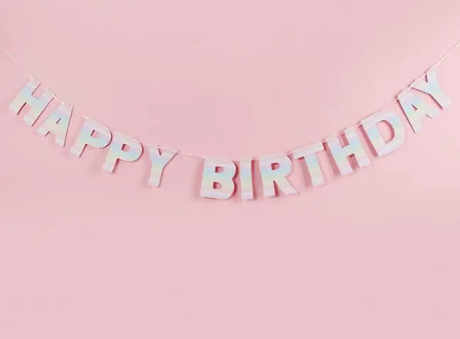 Eco Rainbow Happy Birthday Banner 2M - Josi James - Banners
