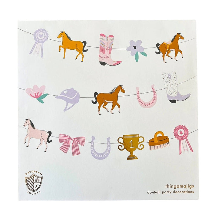 Equestrian Cowgirl Garland | Pony Party Decor - Josi James - Garland