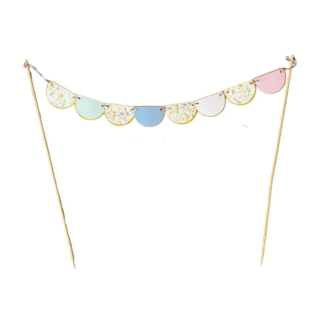 Fairy Scalloped Pennant Cake Banner - Josi James - Cake Banner
