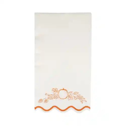 Falloween Pumpkin Guest Napkin - Josi James - Tall Napkins