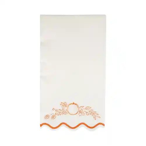 Falloween Rust Scalloped Round 10" Paper Plate - Josi James - 10 Inch Plate