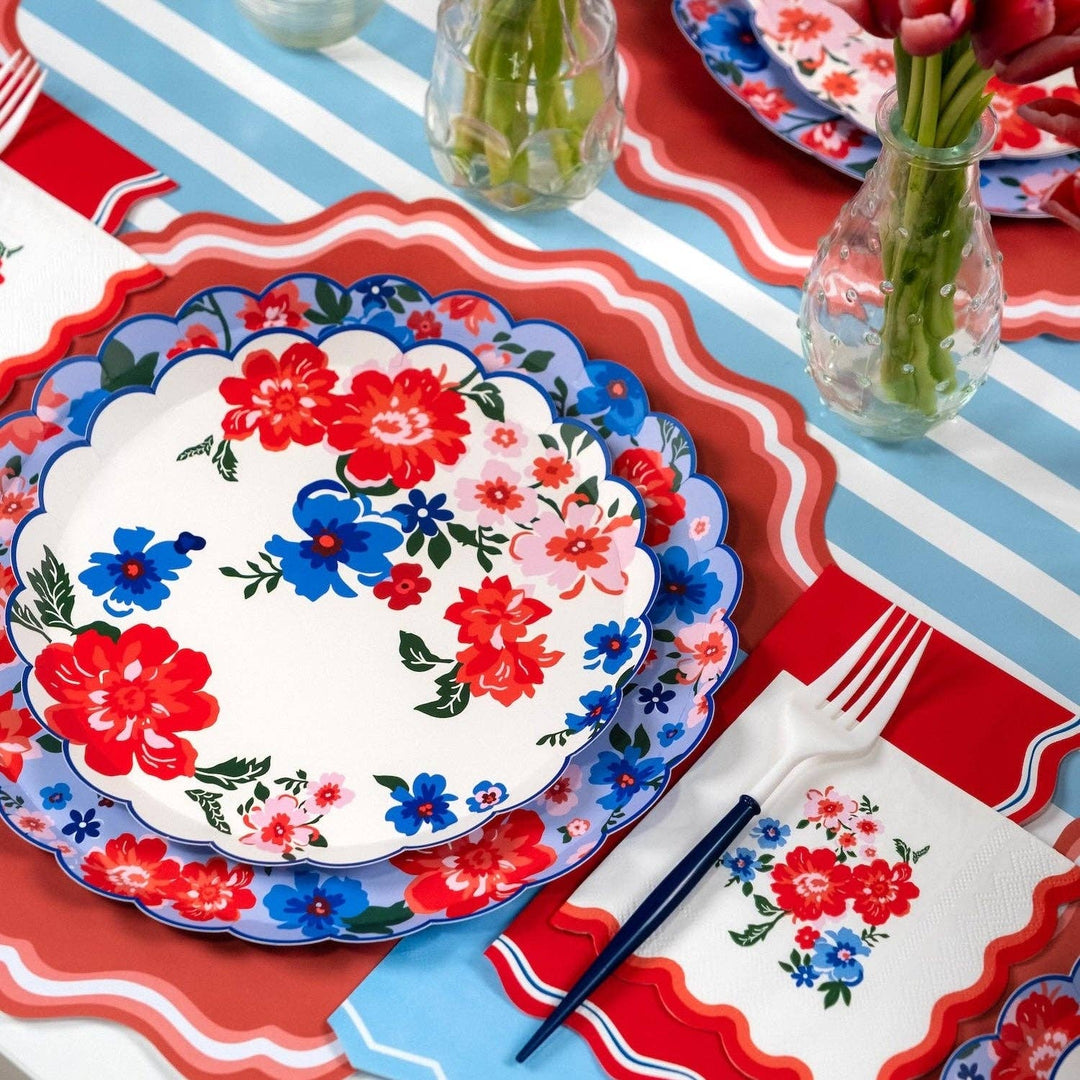Summer Floral Dinner Plates, view 7